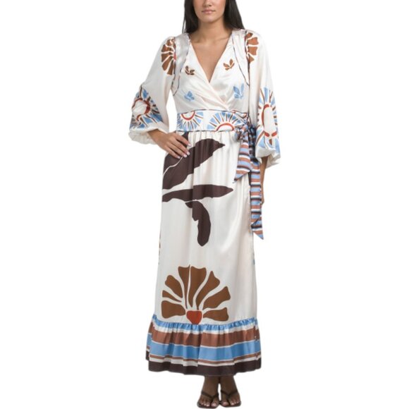 Ciebon Dresses & Skirts - CIEBON Willow Engineered Maxi Wrap Dress